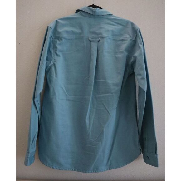 Nike SB DQ6287 494 Unisex Sz Small Worn Blue Woven Skate L/S Button-Up Shirt - Picture 4 of 7